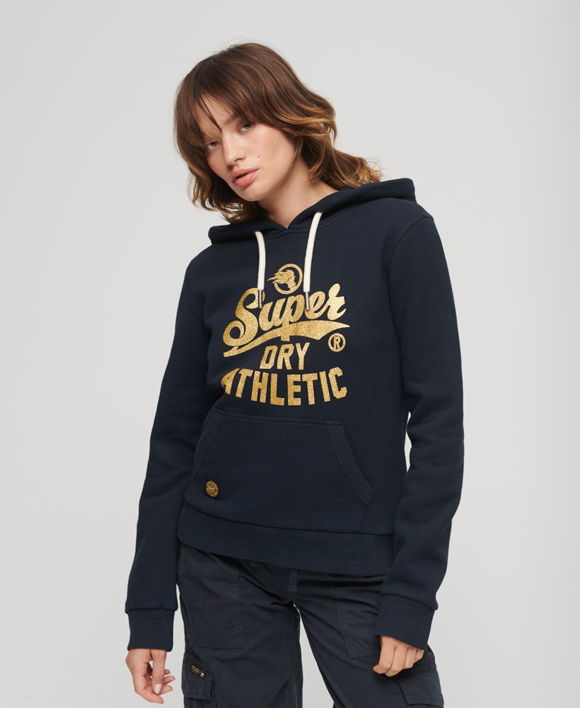 スクリプテッド カレッジ グラフィック フーディー(eclipse navy)