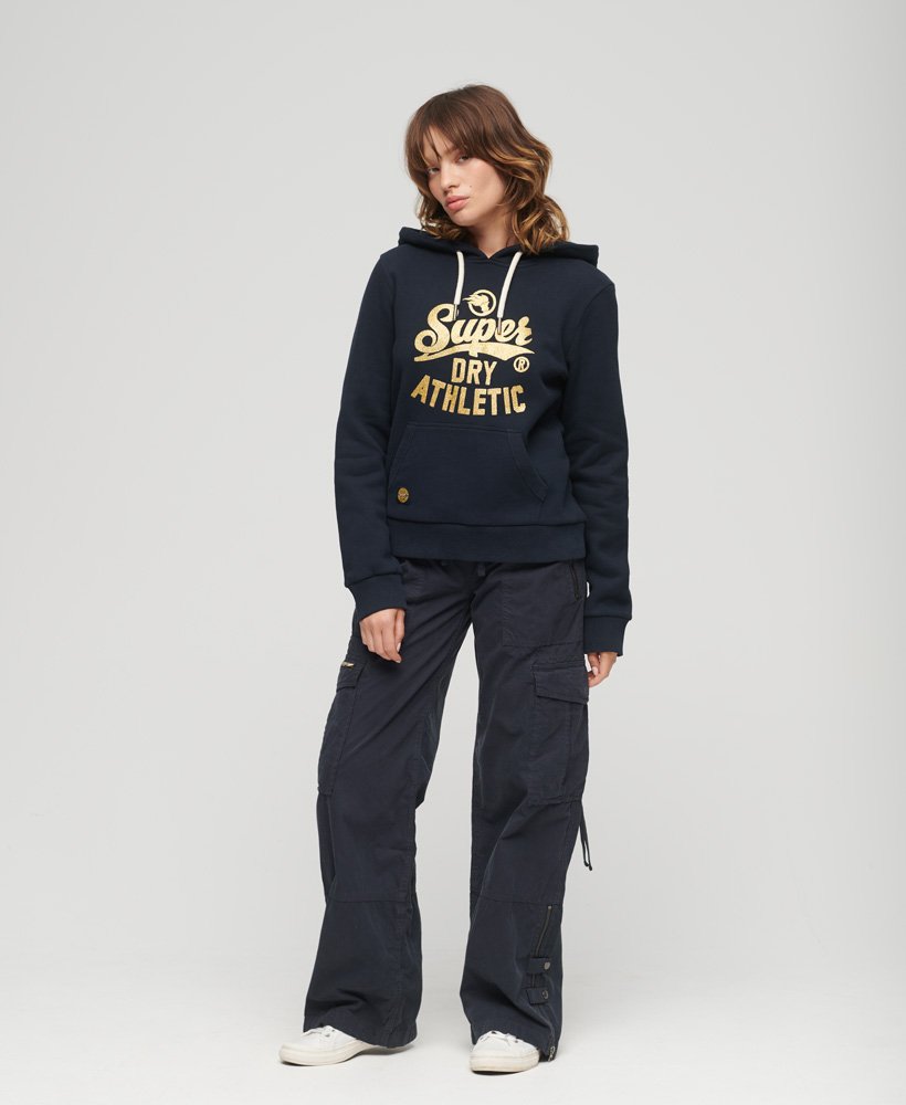 スクリプテッド カレッジ グラフィック フーディー(eclipse navy)