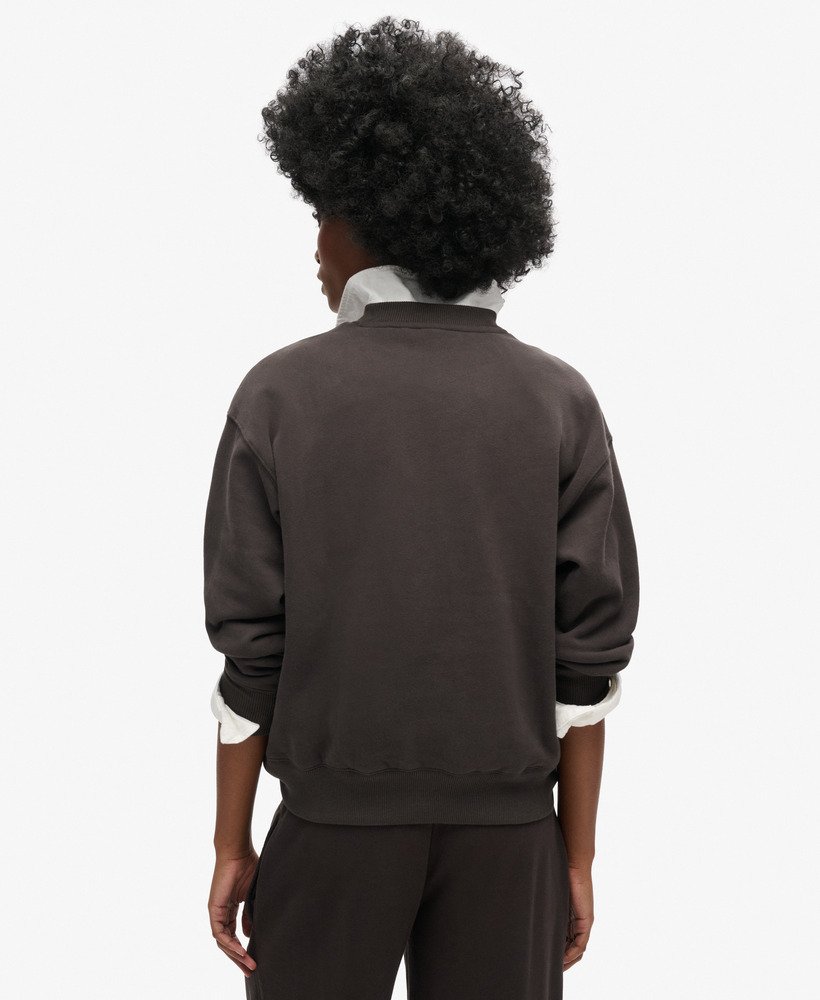 エッセンシャル ロゴ リラックスフィット スウェットシャツ(bison black)
