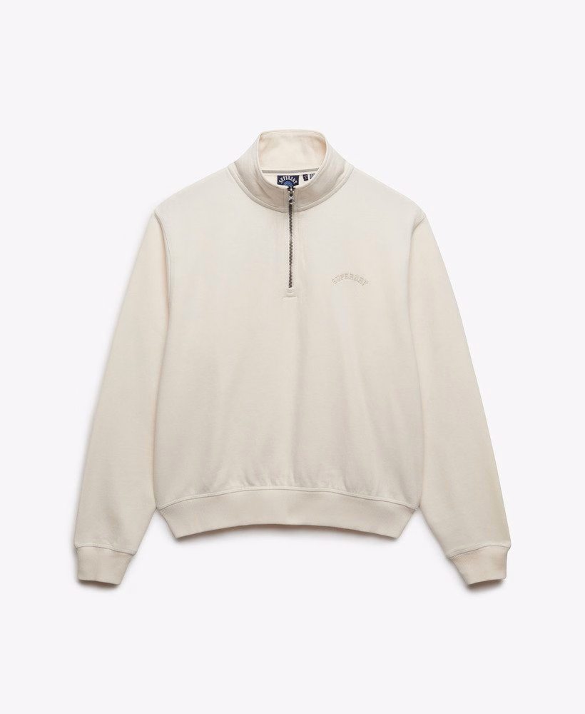 エッセンシャルロゴハーフジップ