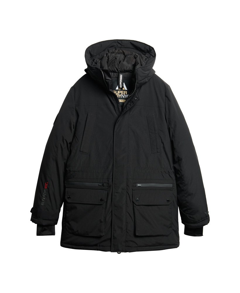 シティ パッド入りパーカージャケット(ブラック)