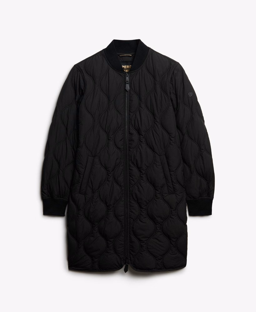 ロング丈キルティングライナージャケット