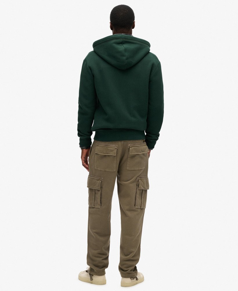 ウォッシュドモレルブラウンのリラックスカーゴジョガー