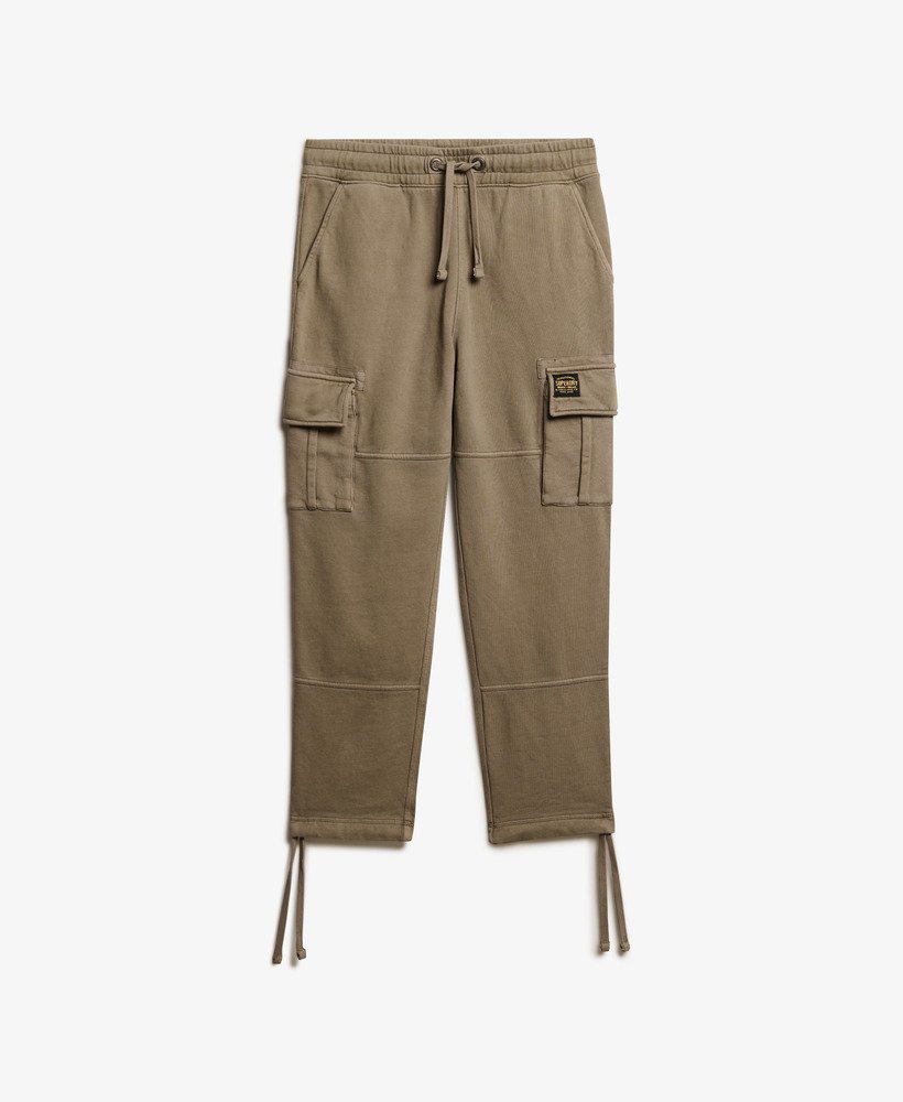 ウォッシュドモレルブラウンのリラックスカーゴジョガー