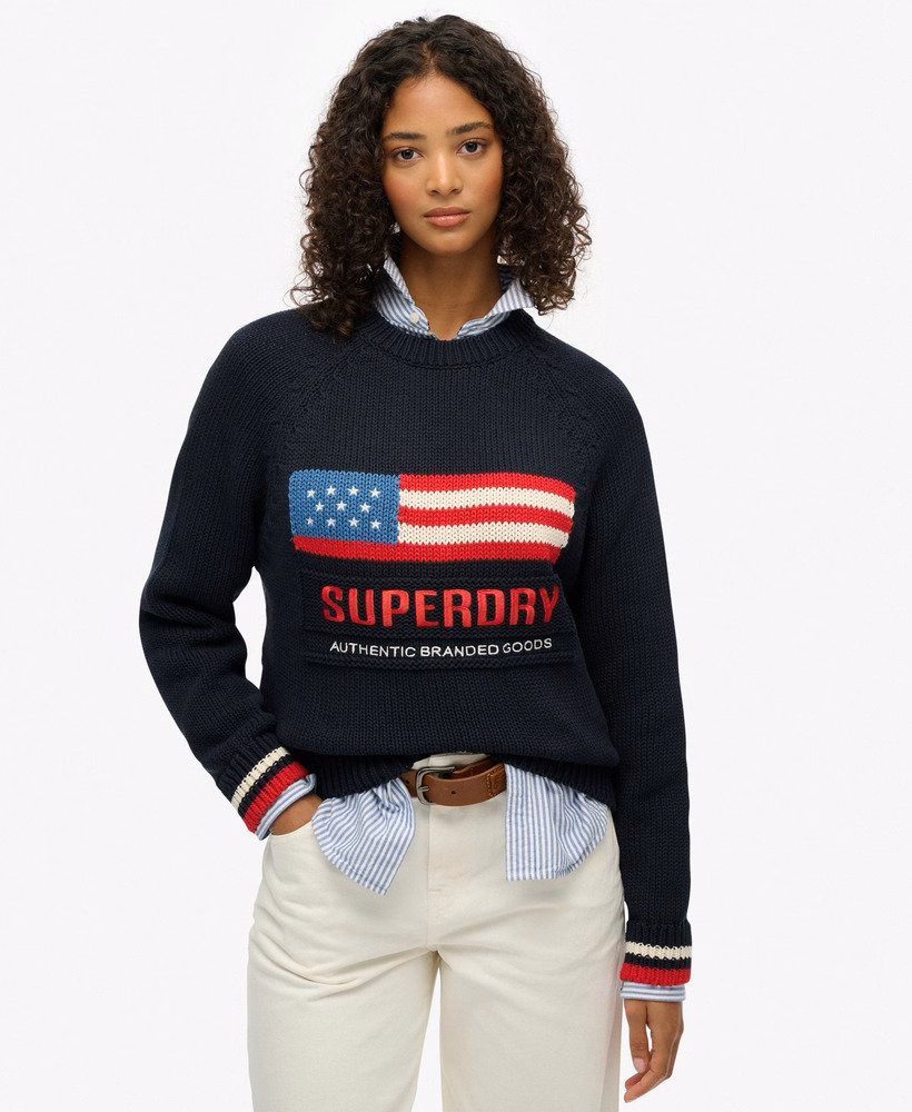 アメリカーナ クルーニットジャンパー