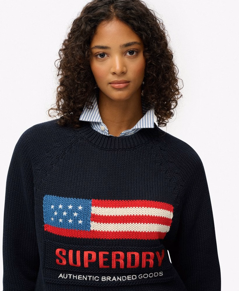 アメリカーナ クルーニットジャンパー