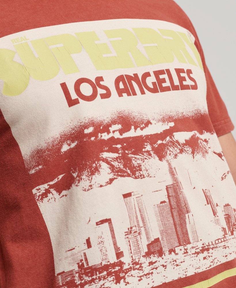 スモークシナモンオレンジのヴィンテージフォトグラフィックtシャツ
