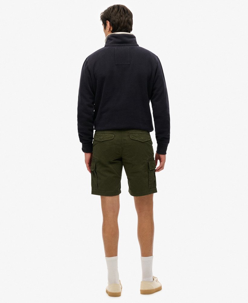 オーガニックコットン ヘビーカーゴショーツ(surplus goods olive)