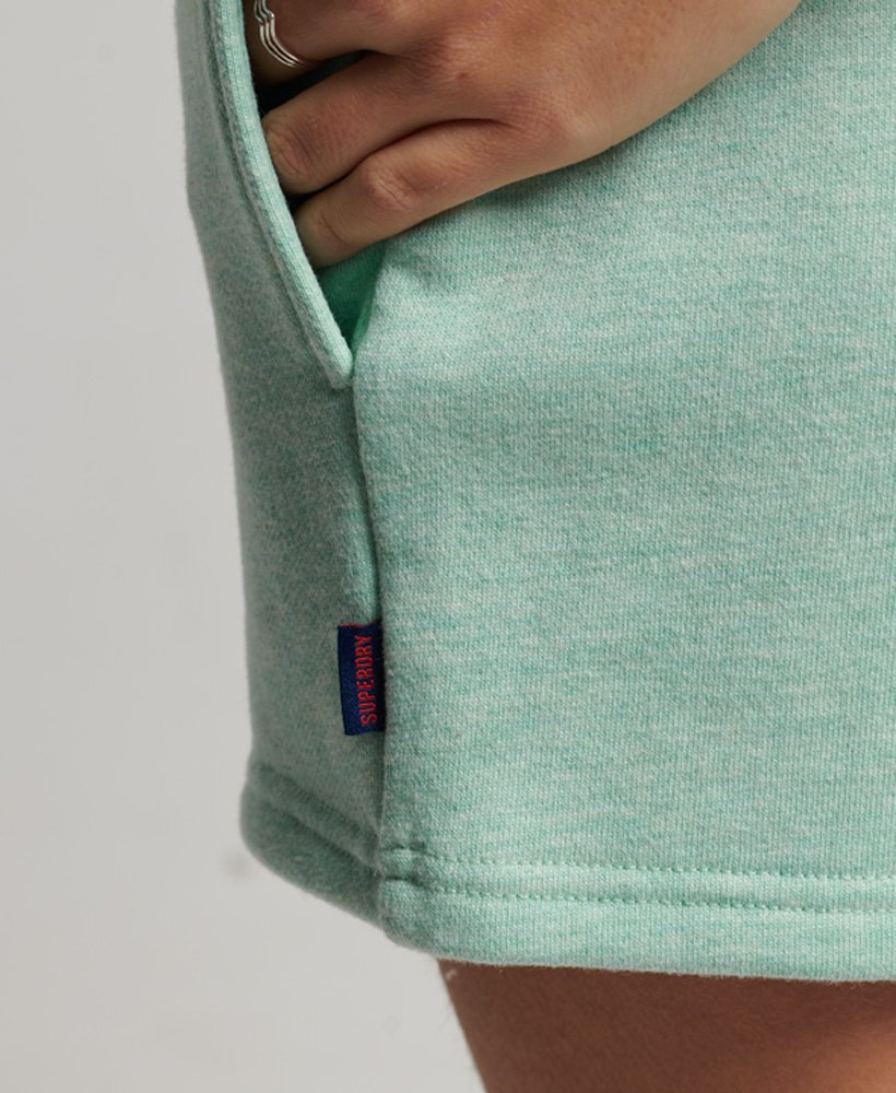 ミントマールのヴィンテージロゴ刺繍ジャージーショーツ