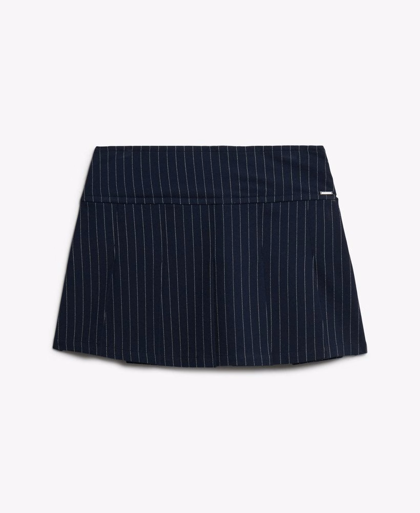 ピンストライププリーツミニスカート