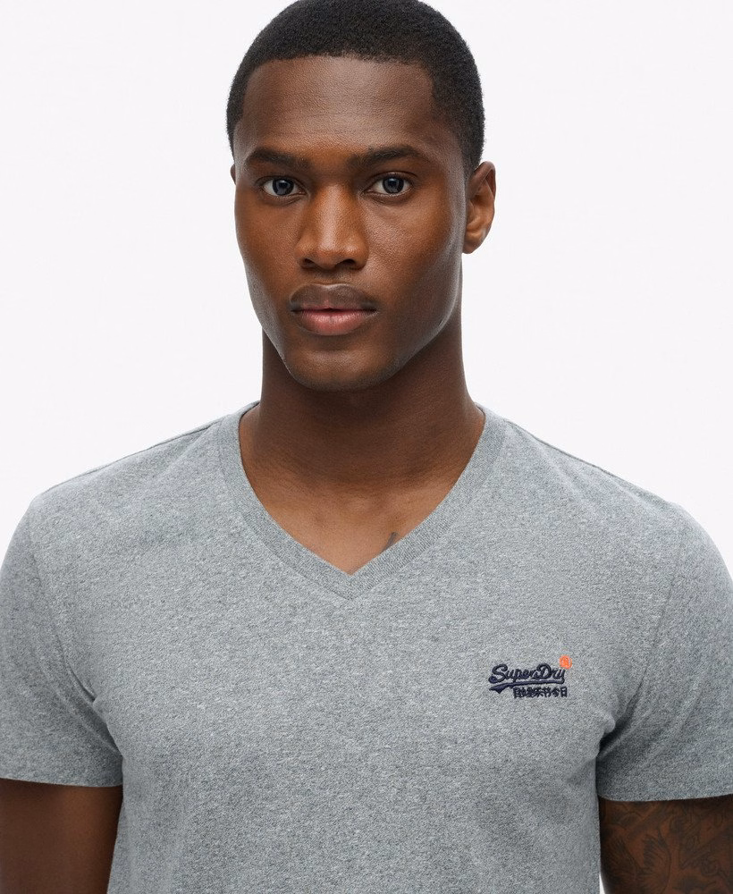 オーガニックコットン製クラシックVネックTシャツ