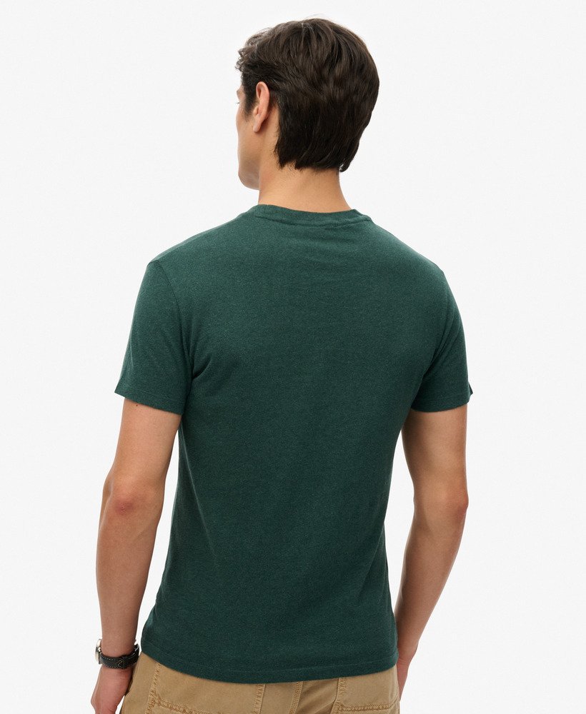 オーガニックコットン エッセンシャル スモール ロゴ tシャツ(バックグリーンマーブル)