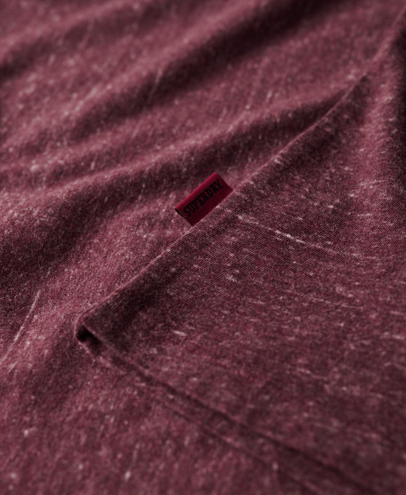 オーガニックコットン エッセンシャル スモールロゴ tシャツ(バーガンディヘザー)
