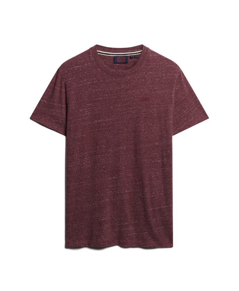 オーガニックコットン エッセンシャル スモールロゴ tシャツ(バーガンディヘザー)