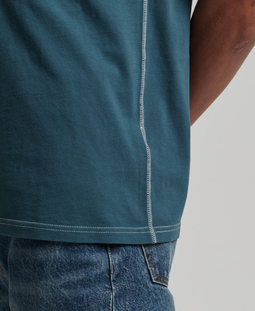 限定版ヴィンテージ04リワーククラシックtシャツ(ブルーボトル)