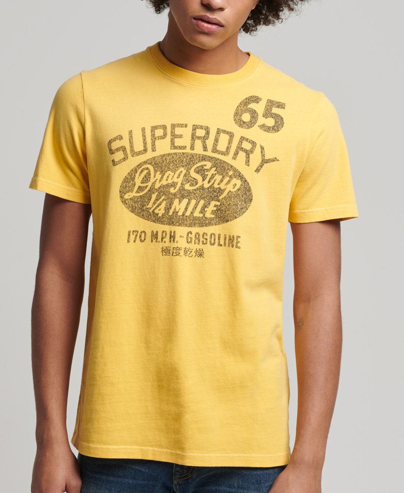 限定版ヴィンテージ08リワーククラシックtシャツ(ピグメントイエロー)