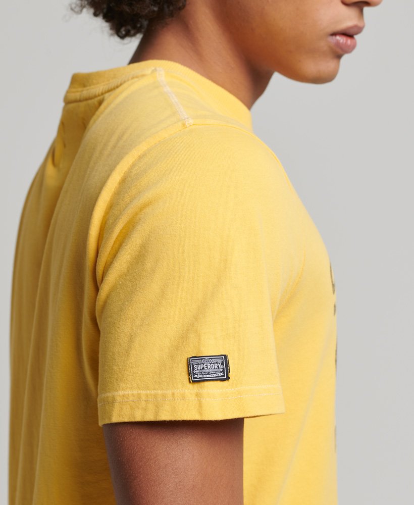 限定版ヴィンテージ08リワーククラシックtシャツ(ピグメントイエロー)