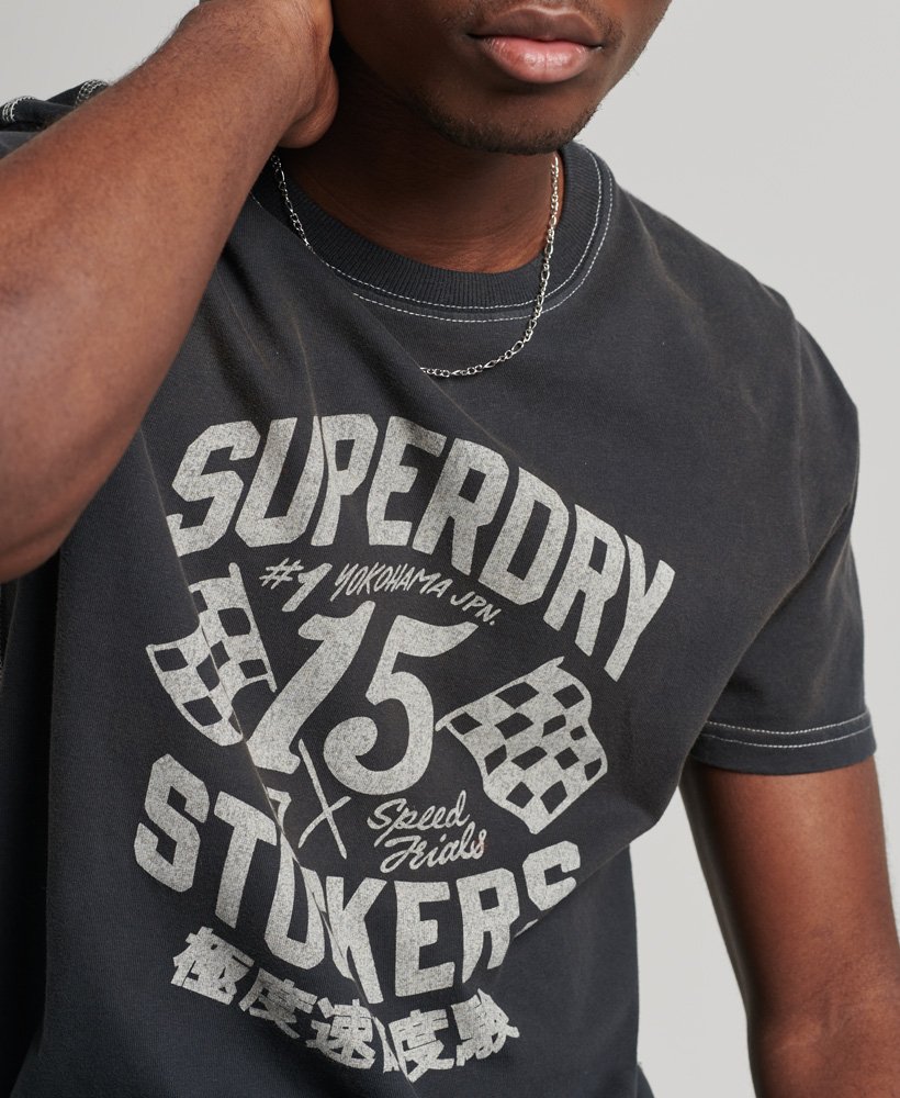 限定版ヴィンテージ08リワーククラシックtシャツ(ヴィンテージブラック)