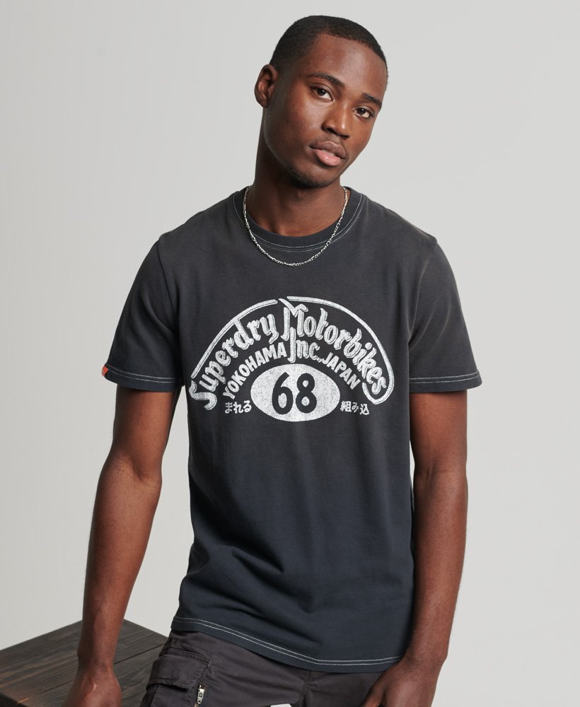 限定版ヴィンテージ 07 リワーク クラシック tシャツ(ヴィンテージ ブラックグレー ヘイズ)