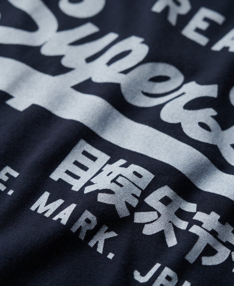 エクリプスネイビーのヴィンテージロゴtシャツ