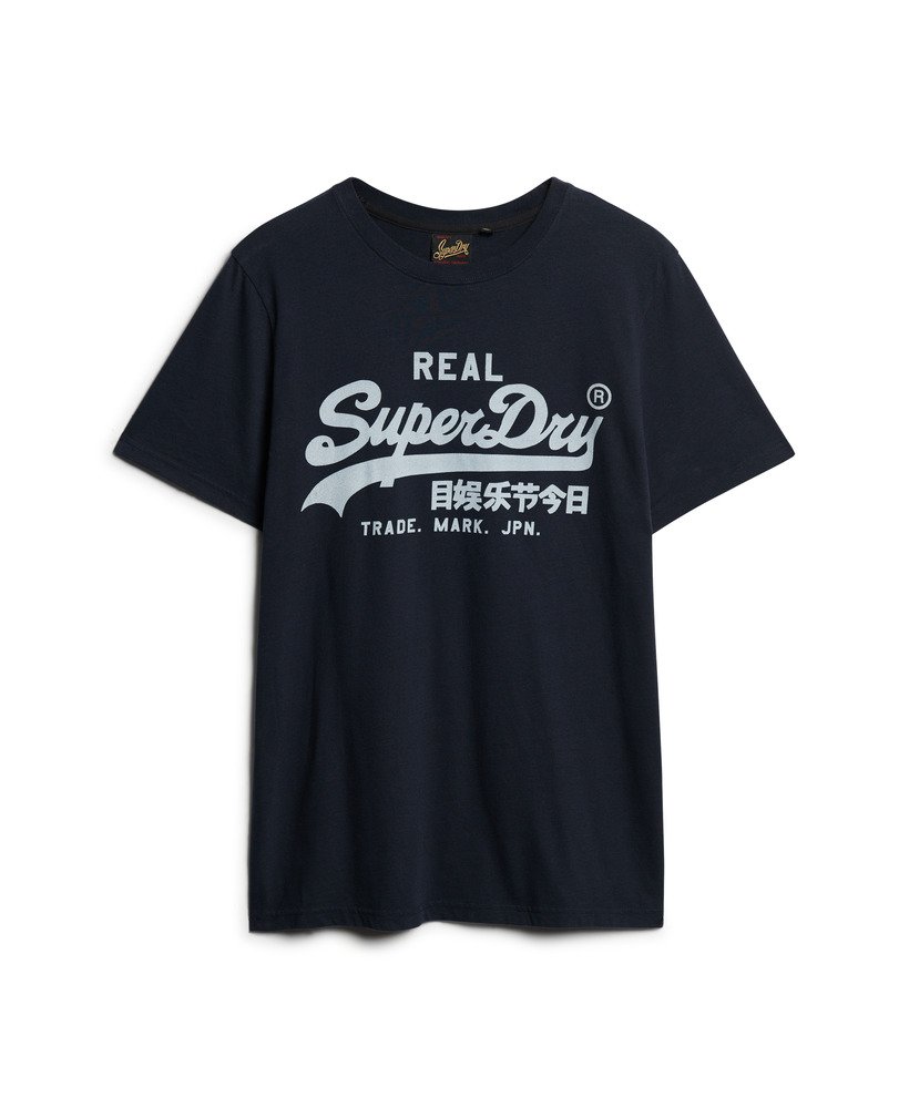 エクリプスネイビーのヴィンテージロゴtシャツ