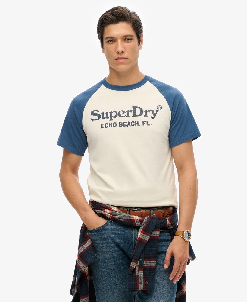ヴィンテージ ヴェニュー クラシック tシャツ(ミッドウエスト クリームスケートブルー)
