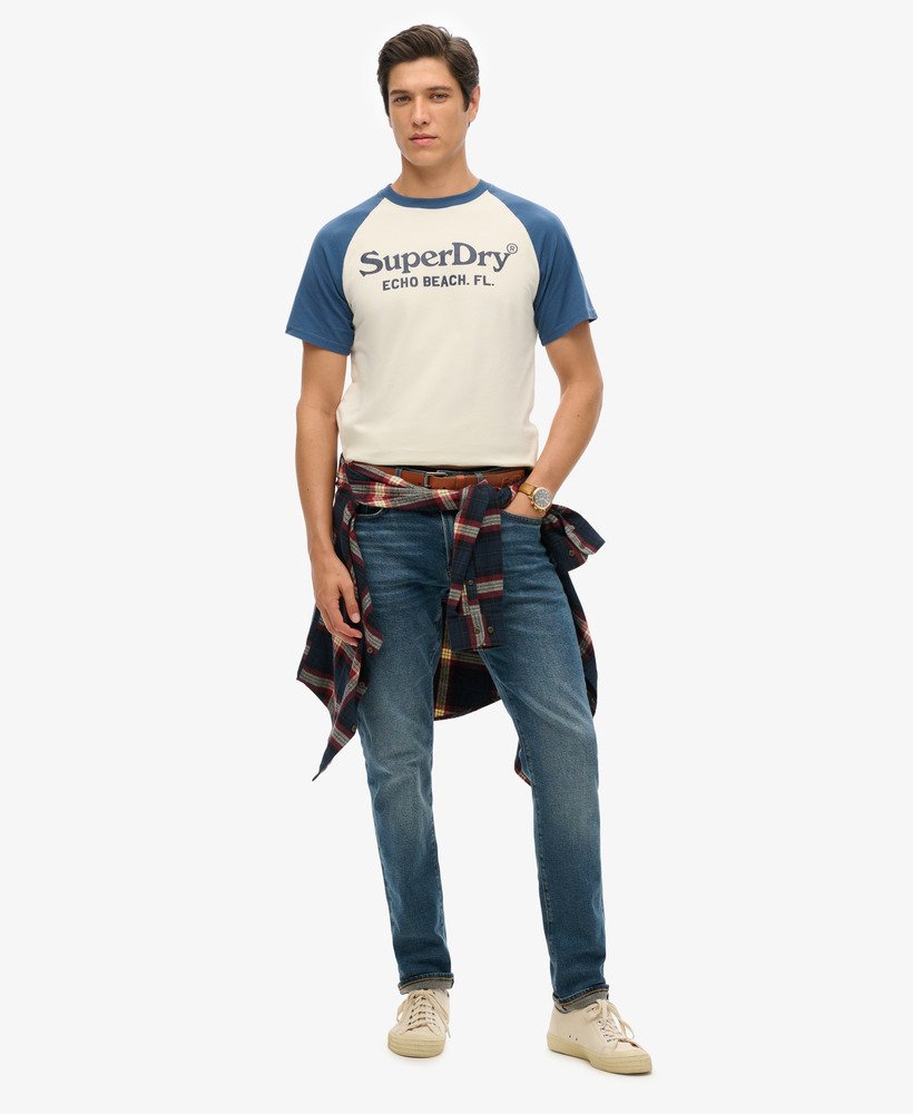 ヴィンテージ ヴェニュー クラシック tシャツ(ミッドウエスト クリームスケートブルー)