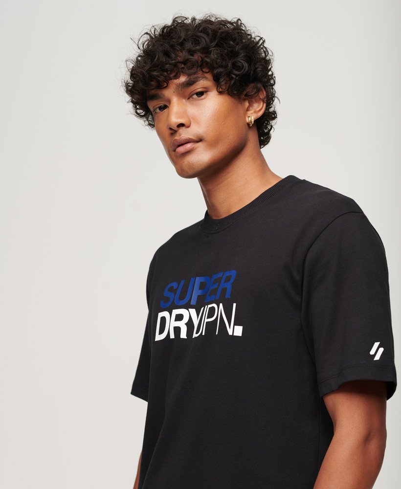 ロゴプリント オーバーサイズ tシャツ(ブラック)