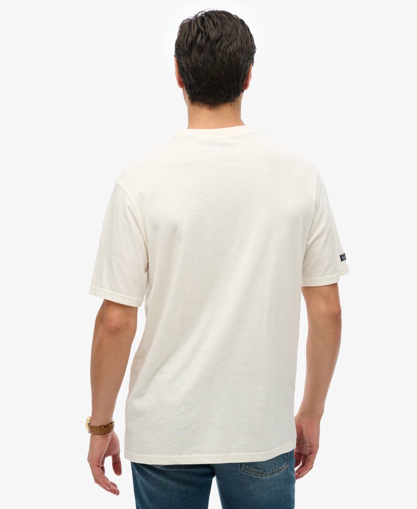 モーターレトログラフィックtシャツ(ニューチョークホワイト)