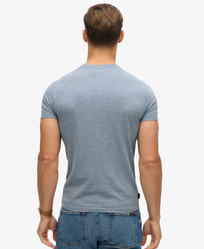 オーガニックコットン エッセンシャル ロゴ tシャツ(ベイブルーマーブル)