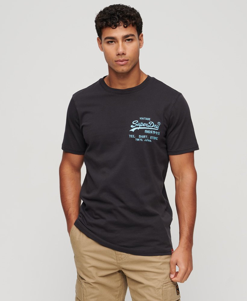 ネオンヴィンテージロゴtシャツ(ブラック)