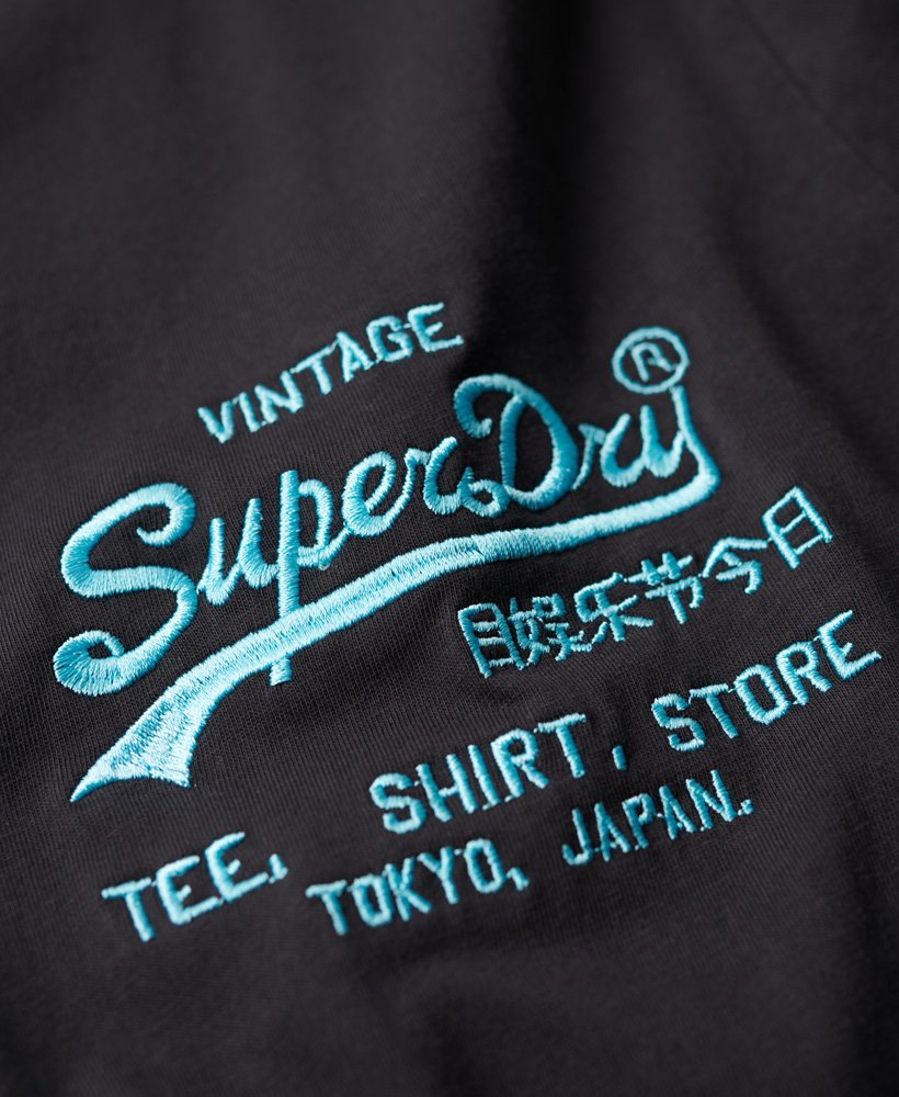 ネオンヴィンテージロゴtシャツ(ブラック)