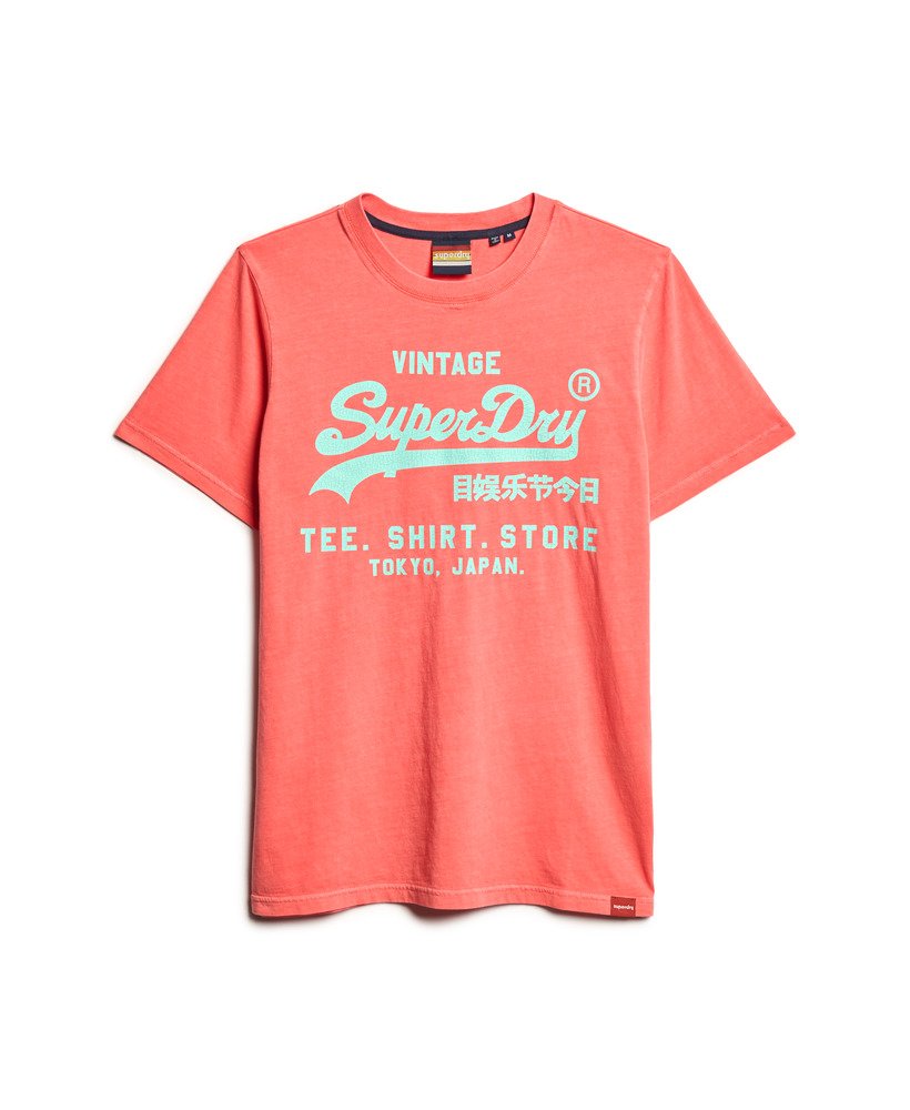 ネオンヴィンテージロゴtシャツ(ディープシーコーラル)