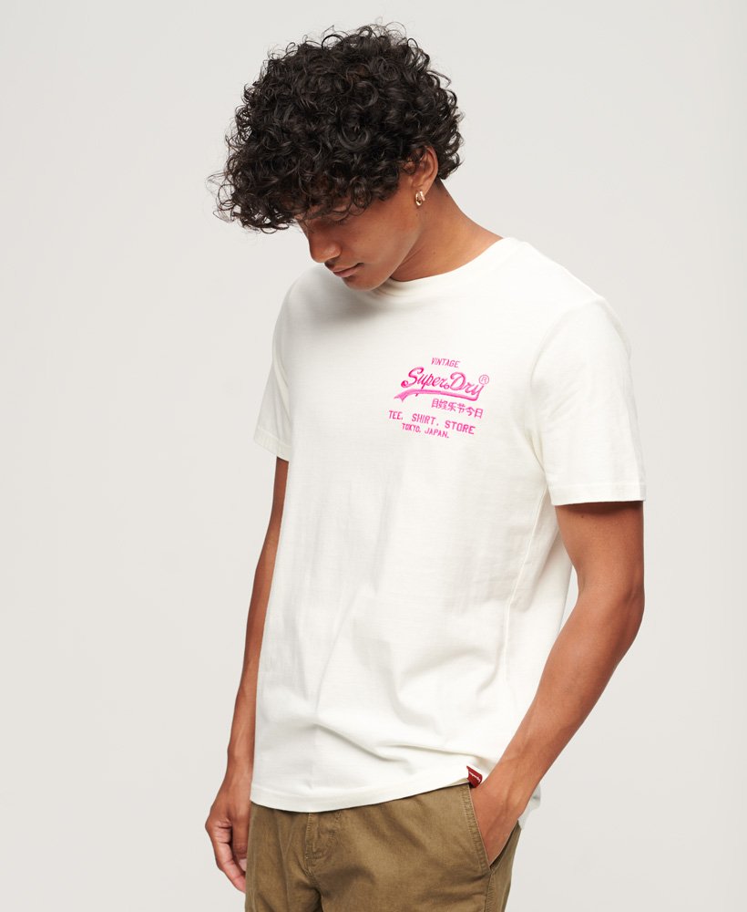 ネオンヴィンテージロゴtシャツ(エクリュ)