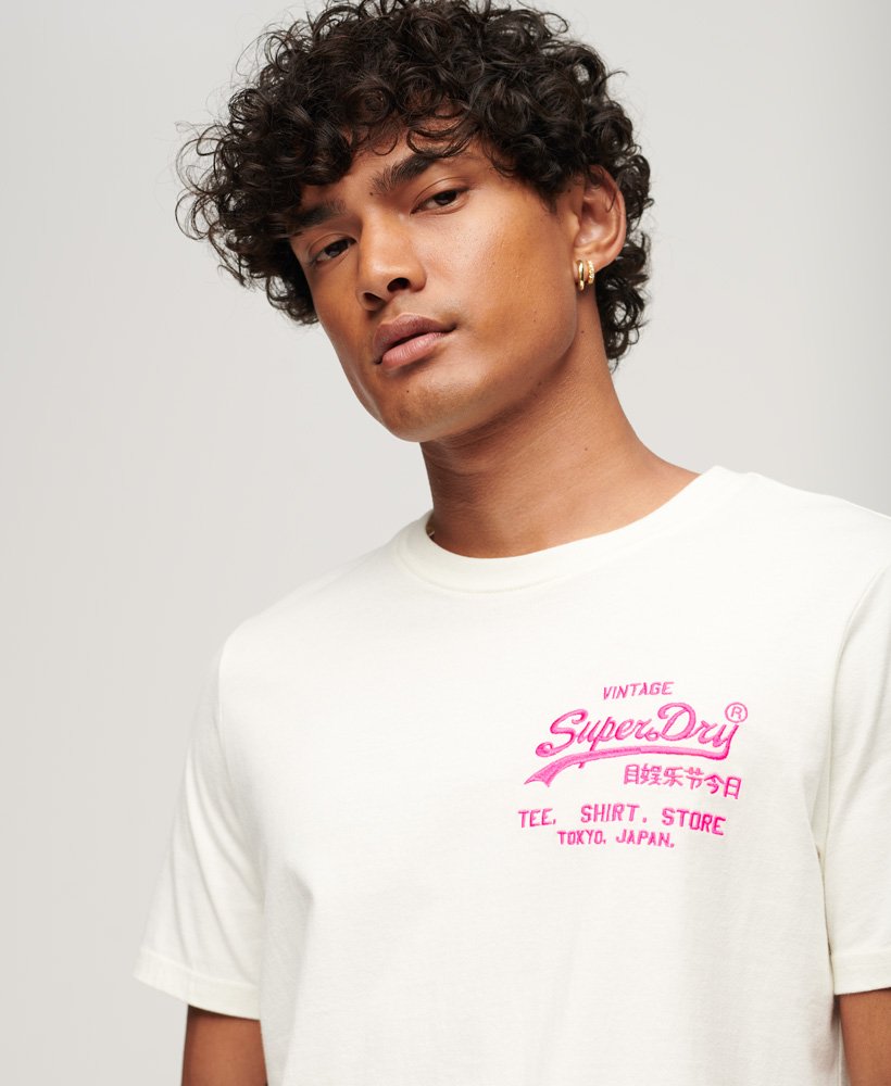ネオンヴィンテージロゴtシャツ(エクリュ)
