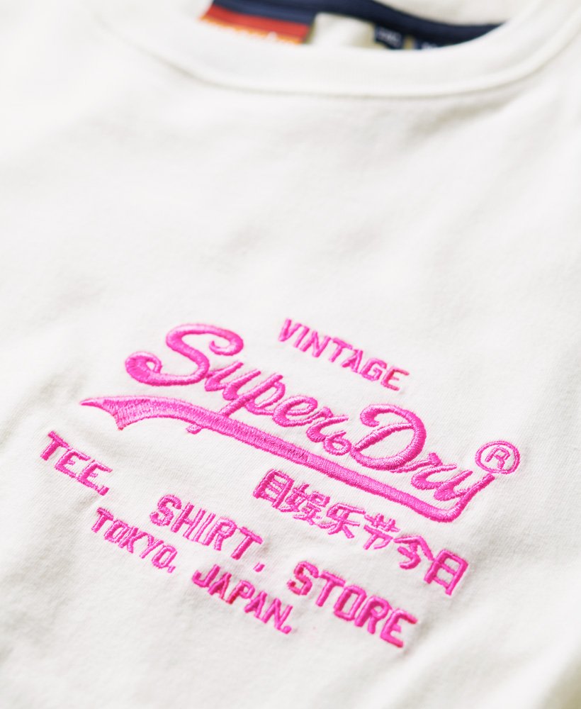 ネオンヴィンテージロゴtシャツ(エクリュ)