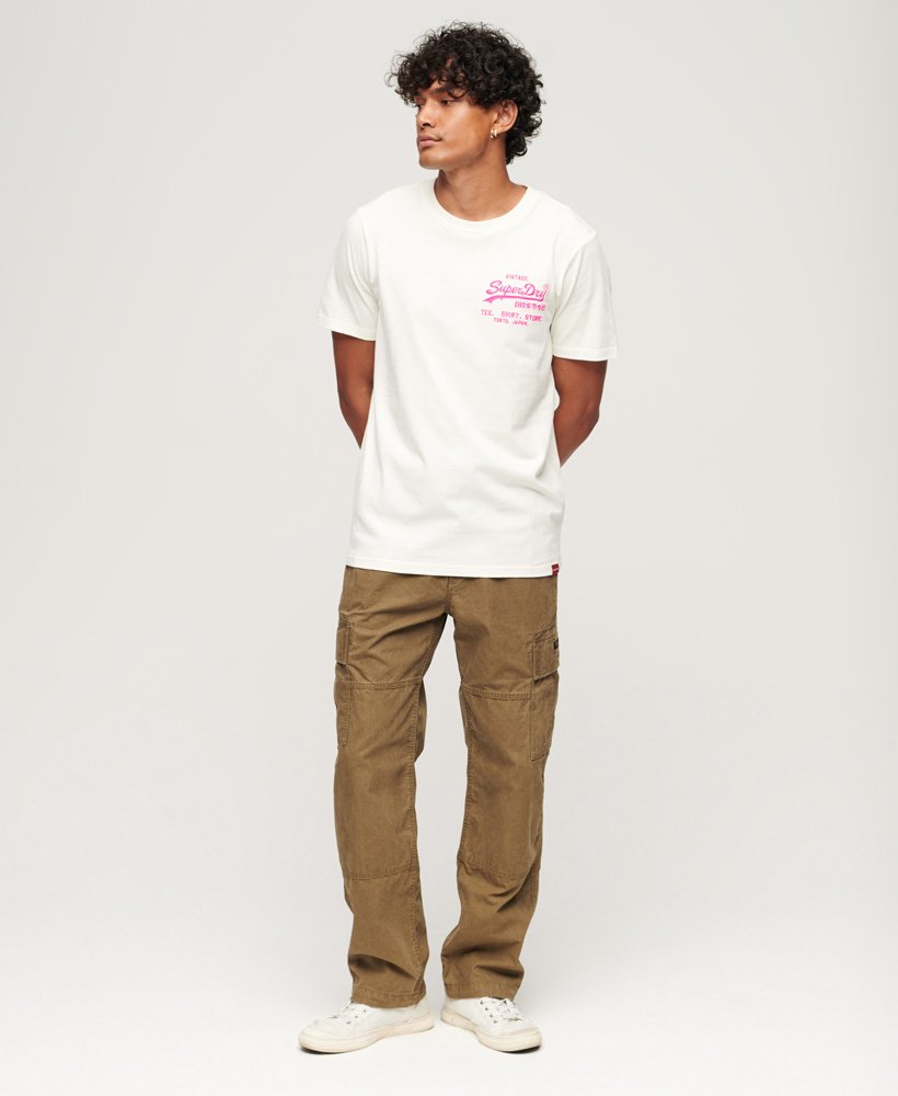 ネオンヴィンテージロゴtシャツ(エクリュ)