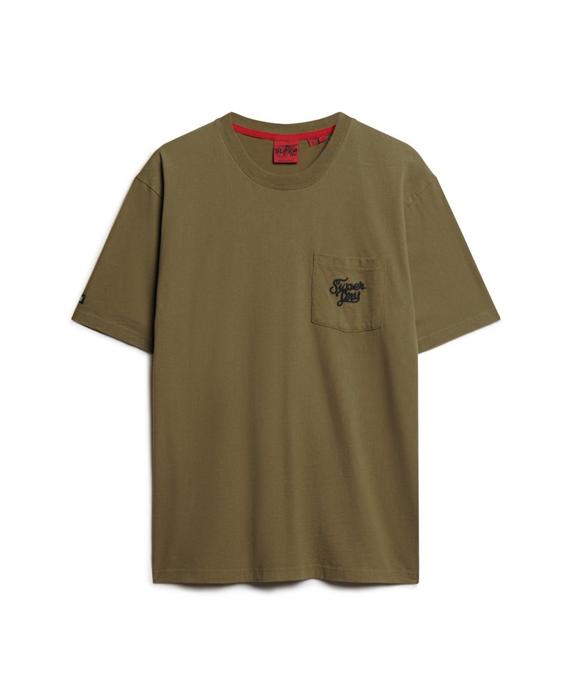 オーバーサイズ タトゥー バックプリント tシャツ(カーキ)