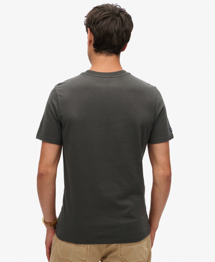 クラシックなヴィンテージロゴ ヘリテージtシャツ(ウォッシュドブラック)