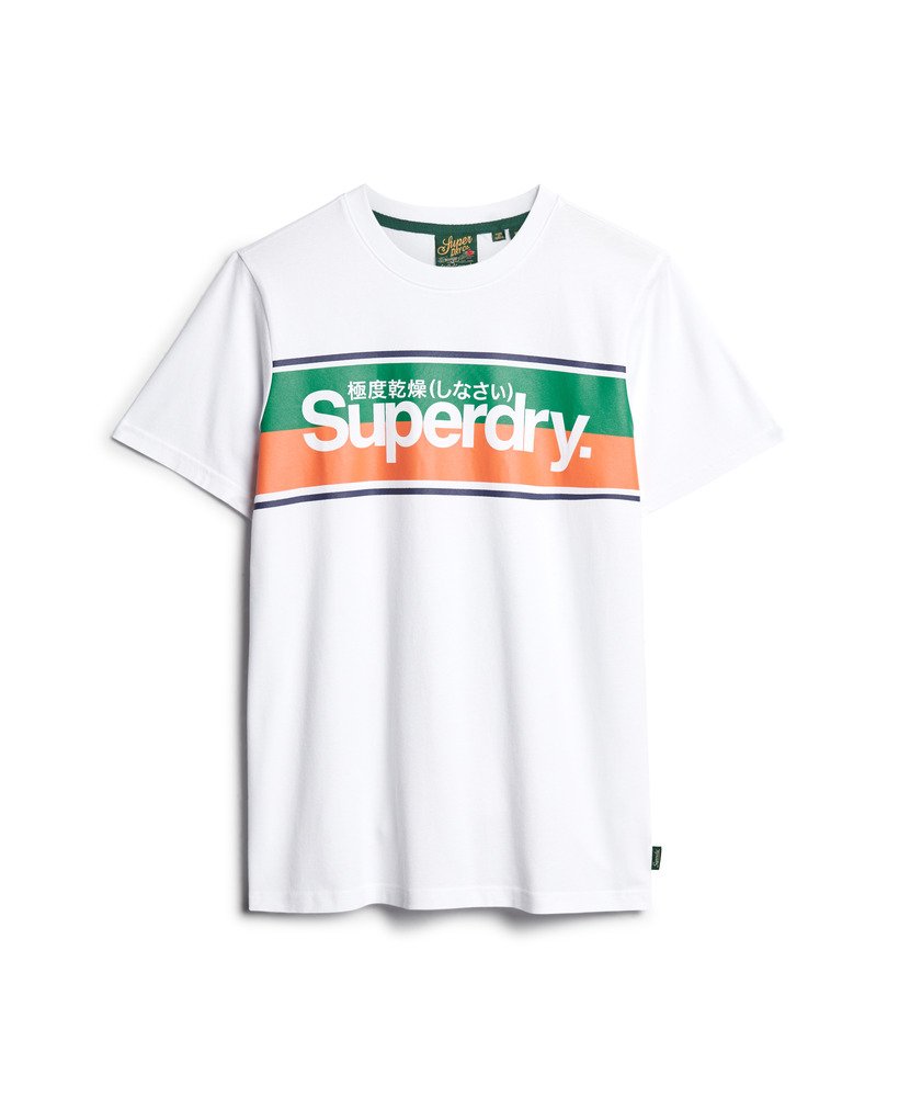 コアロゴストライプtシャツ(オプティック)