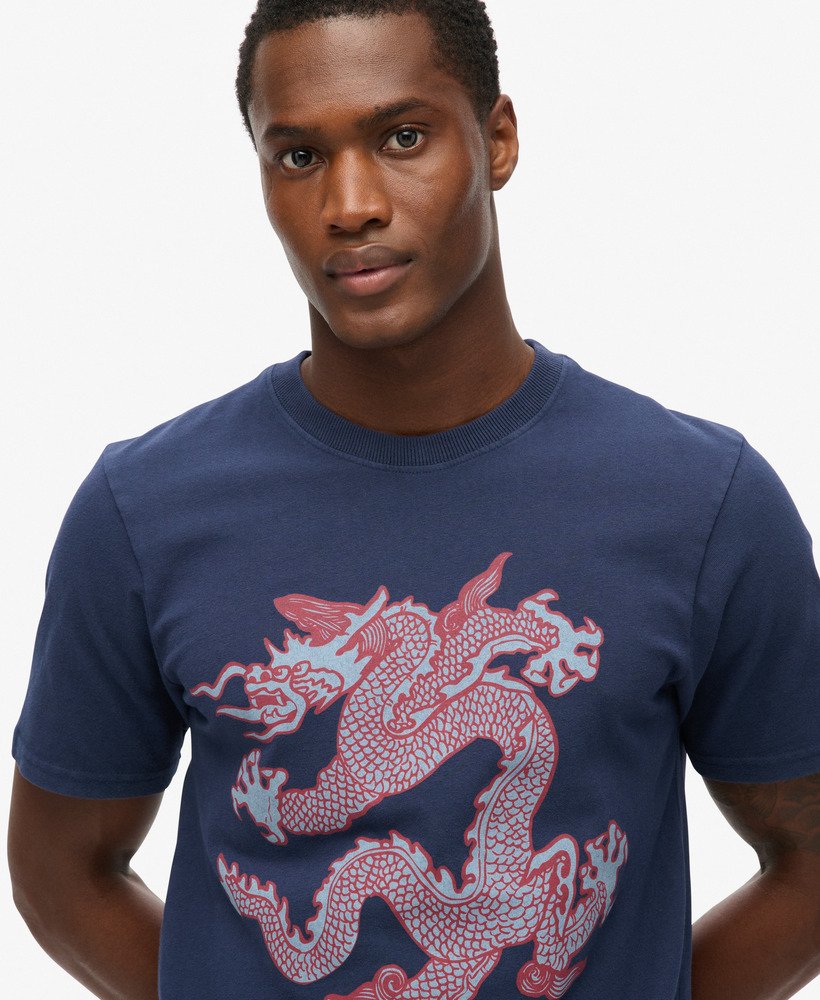 superdry x komodo ヴィンテージ tシャツ(最高級ネイビー)
