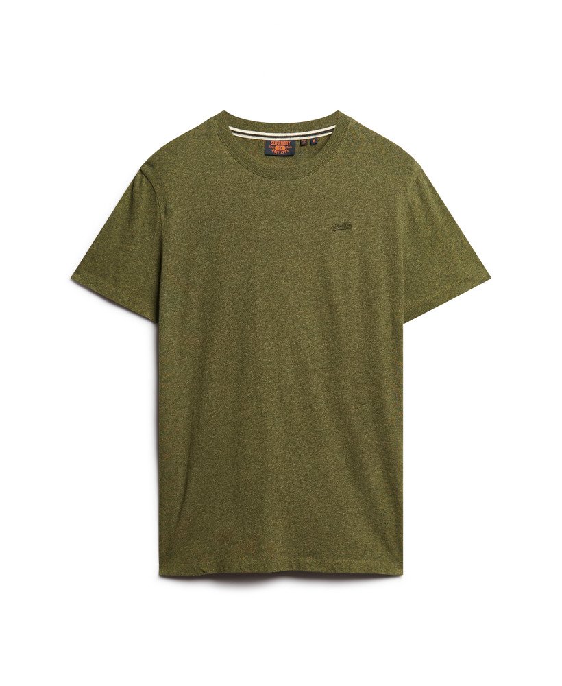 オーガニックコットン エッセンシャル スモール ロゴ tシャツ(オリーブ フレック マール)