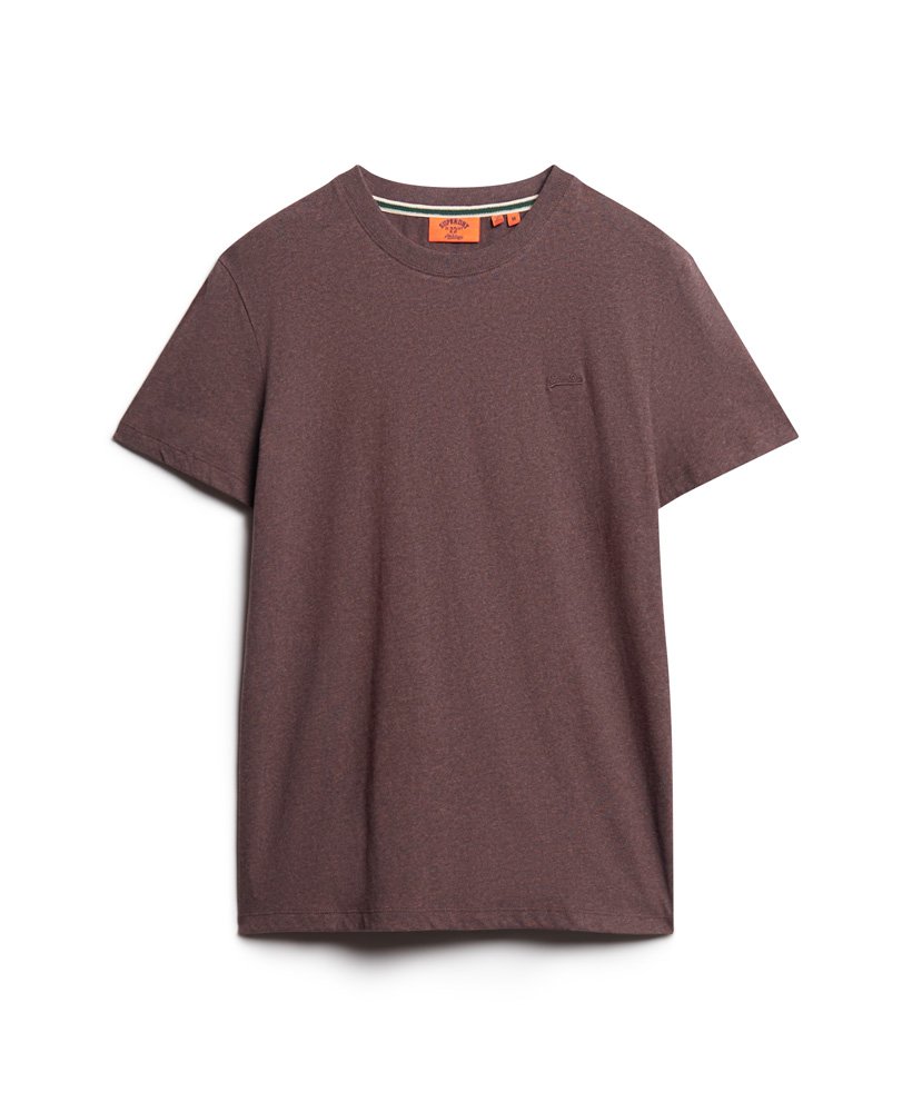オーガニックコットン エッセンシャル スモール ロゴ tシャツ(リッチブラウンマーブル)