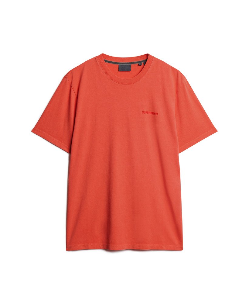 オーバーダイロゴルーズtシャツ(ホットコーラル)