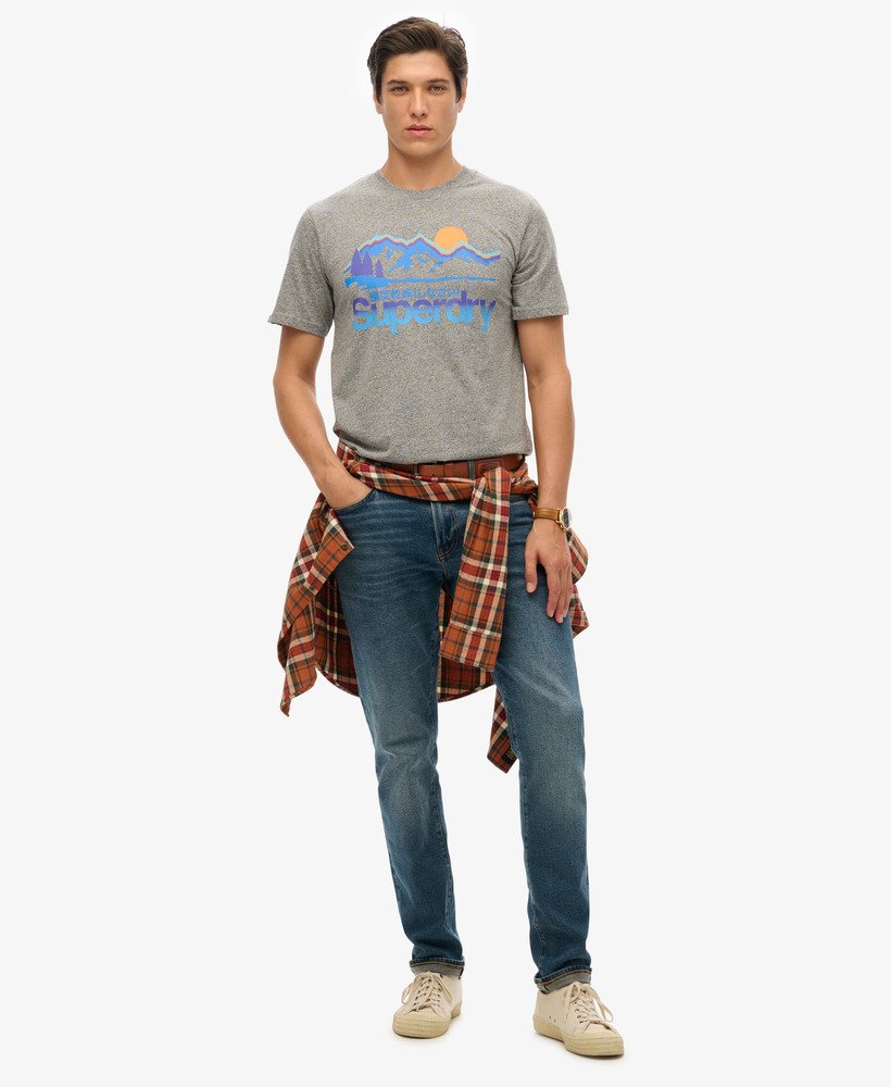 コアロゴ グレートアウトドアtシャツ(アスファルトグレーグリット)