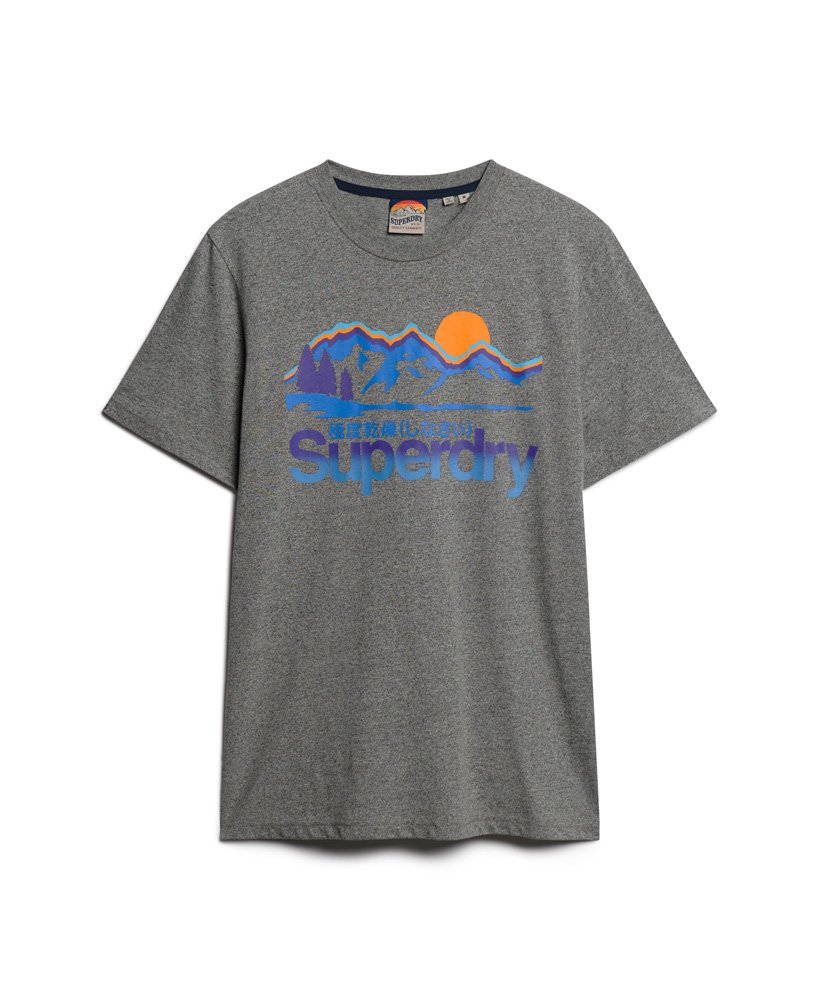 コアロゴ グレートアウトドアtシャツ(アスファルトグレーグリット)