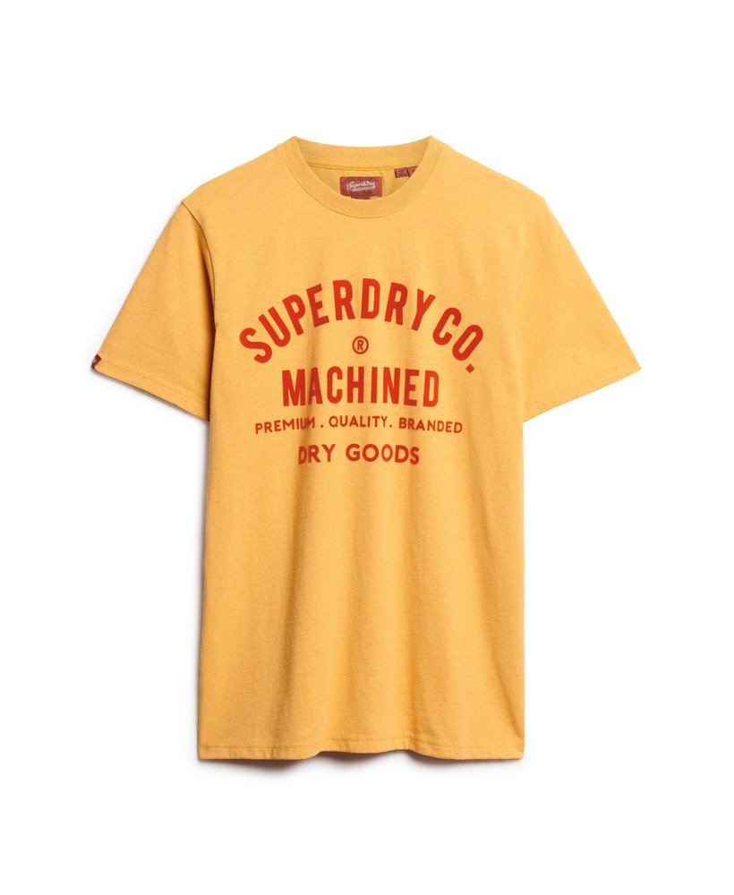 ワークウェア フロック グラフィック tシャツ(アンバーイエローマール)