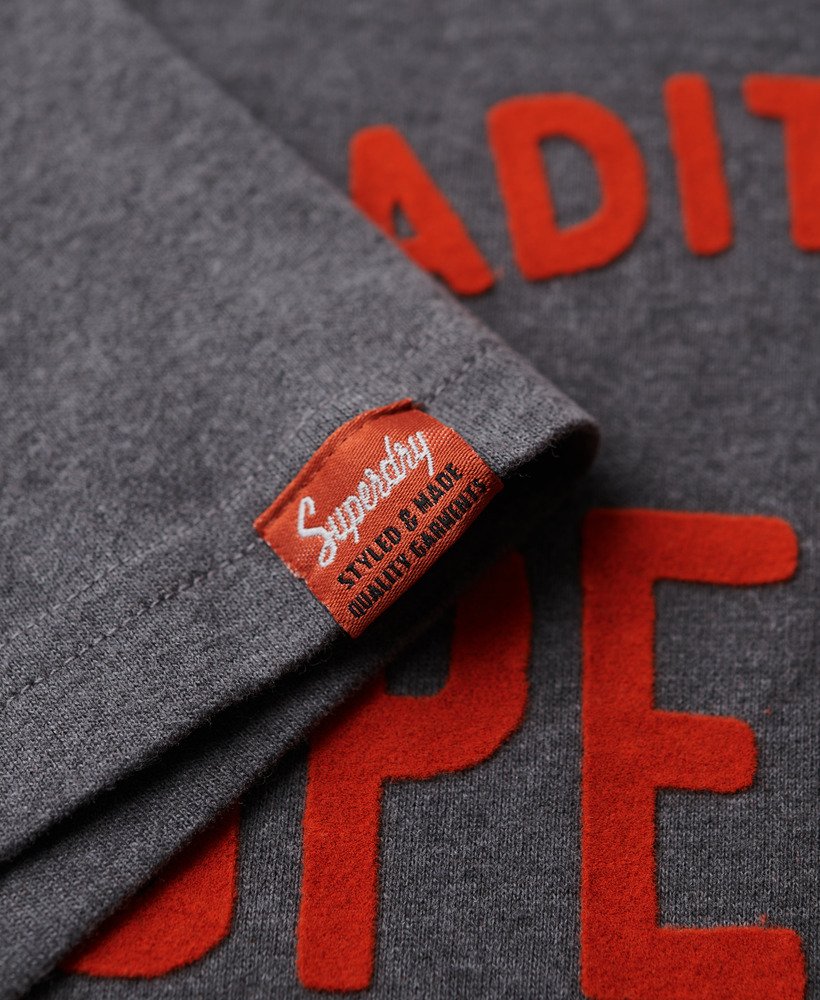 ワークウェア フロック グラフィック tシャツ(グラナイトグレーマール)