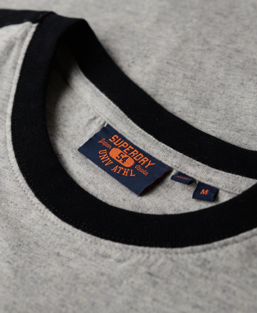 エッセンシャル ロゴ レトロ tシャツ(グレー フレック マールブラック)