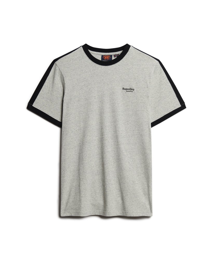 エッセンシャル ロゴ レトロ tシャツ(グレー フレック マールブラック)